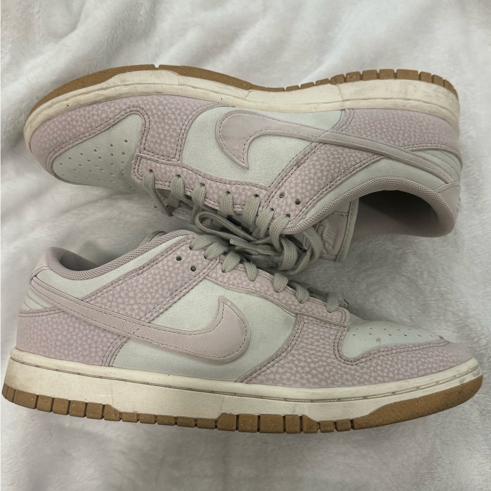 Nike Women's Light Pink and White Sneakers